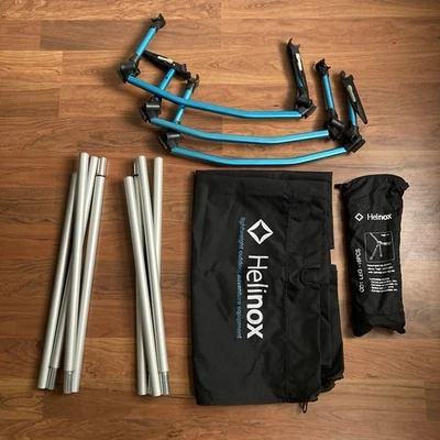 Helinox Cot One Convertible Negro con Extensiones de Piernas Foto 1 de 4