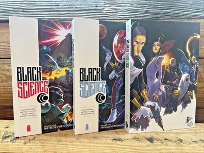 Black Science Hardcover Compendiums #1-3 (2+3 DCBS Variant Covers) Image Comics - Image 1 of 4