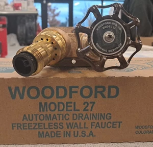 Woodford Model 27 Freezeless Wall Faucet / Hose Bibb, 1/2" Inlet (27CP-4) - Picture 1 of 5