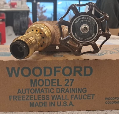 Woodford Model 27 Freezeless Wall Faucet / Hose Bibb, 1/2" Inlet (27CP-4) - Image 1 of 4