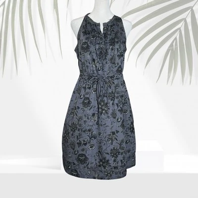 Mini Vestido Para Mujer Converse One Star Sin Mangas Floral Talla S Azul Gris Algodón Foto 1 de 4