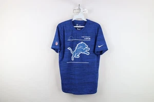 Nike On Field Boys Large NFL Detroit Lions Football Short Sleeve T-Shirt Blue - Picture 1 of 16