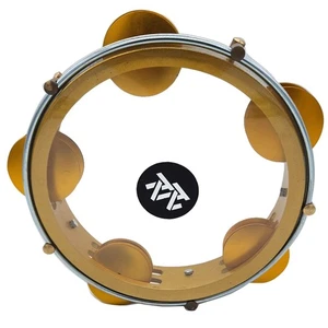 ZAZA percussion - "Horizon" Gold Metal Tunable Riq Tambourine - Picture 1 of 5
