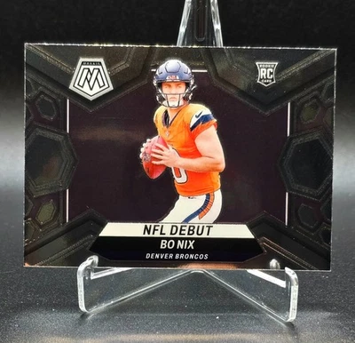 2024 Panini FOOTBALL Mosaic NFL Debut Bo Nix #271 RC ROOKIE CARD - Image 1 of 3