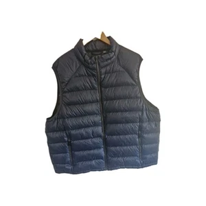 M&S Down Gilet 3xl 50 Chest Black Gorpcore Feather Puffer Gilet - Picture 1 of 13