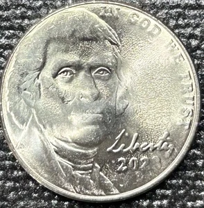 2023 D Jefferson Nickel ~ Obv/Rev Struck Through Grease Error - Picture 1 of 2