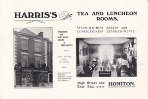 1907 Harris's Tea & Luncheon Room Ad-Print/ Honiton England/ Great Photo - Picture 1 of 1