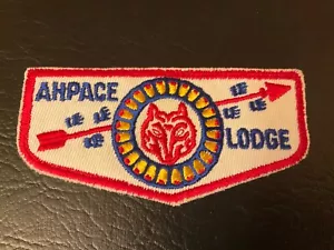 Ahpace or Ah-Pace Lodge 58 f2 Twill cut edge PA Older OA Flap r - Picture 1 of 2
