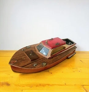 Motoscafo - Nichi - L. cm. 50 - 1960 - barche da collezione - modellini navi - Foto 1 di 5
