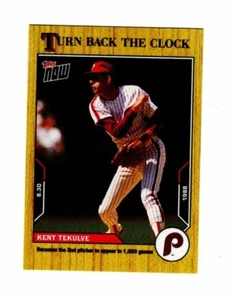 2021 Topps Now Kent Tekulve #152 Turn Back Clock Limited Ed. Print Run is 348 - Picture 1 of 1