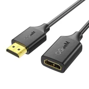 QGeem HDMI Verlängerungskabel HDMI Stecker auf Buchse Kabel 4K 3D HDTV Laptop XBOX PS5 - Bild 1 von 6