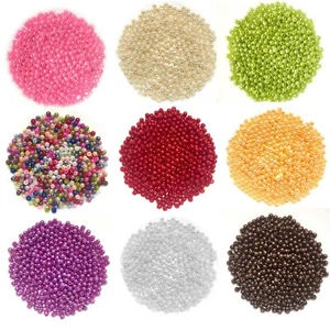 1000 pcs Small 4mm Faux Pearl Acrylic Beads for Jewelry Craft - Pick Your Colour - Picture 1 of 19