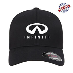 Infiniti Logo Embroidered Flexfit Fitted Baseball Cap Hat Cap Q60 QX30 QX80