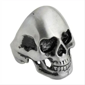 Anello In Acciaio Moreman Antsc3 Con Teschio Colore Argento - Picture 1 of 2