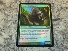 1x Foil - Stampeding Rhino - Magic the Gathering MTG M10 2010