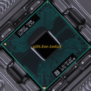 Procesador CPU original Intel Core 2 Duo T5500 1,66 GHz doble núcleo (LF80537GF0282M) - Imagen 1 de 1