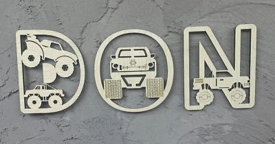 Letras del alfabeto de Monster Truck personalizadas Foto 1 de 2