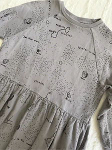 Beau Loves Grey Galaxy Dress Size 6-7 - Picture 1 of 10