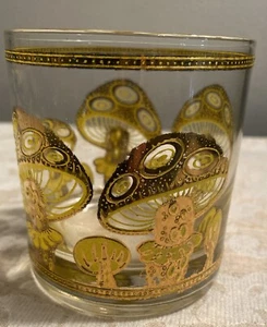 Culver 22K Gold PILZ Vintage Lowball Trinkglas MCM - Bild 1 von 3