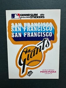 1979 Fleer Grand Slam Hi-Gloss Team Sticker San Francisco Giants NM - Bild 1 von 2