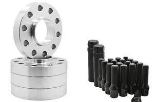 (2) 25 MM & (2) 30 MM 5x130 MM Hub Centric Spacers + Conical Spline Lug Bolts - Picture 1 of 8