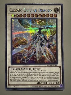 YUGIOH COSMIC QUASAR DRAGON ASIA ENGLISH EDITION DUNE-AE037 SECRET RARE - Image 1 of 3