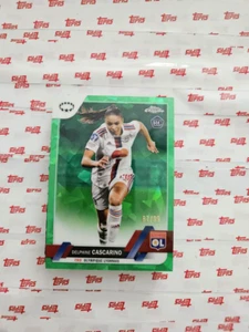 Delphine Cascarino 2022-23 Topps Chrome SAPPHIRE UWCL GREEN REFRACTOR Rookie /99 - Picture 1 of 2