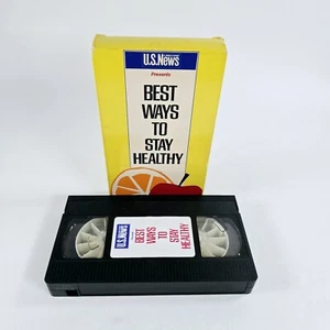 US News Presents Best Ways To Stay Healthy Vhs Tape & World Report Vintage - Picture 1 of 4
