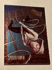 2017 Fleer Ultra Spider-Man Base SILVER FOIL #075 #75 SPIDER-GWEN Achievement💕 - Picture 1 of 2