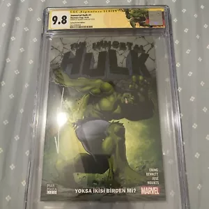 Immortal Hulk #1 TURKISH GLOW IN DARK VARIANT CGC SS 9.8 signed Cinar 1 of 10 - Picture 1 of 4