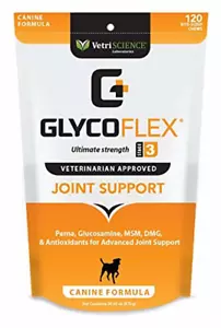 VetriScience Laboratories- Glycoflex 3 Hip & Joint Support for Dog (120 Chews) - Picture 1 of 6