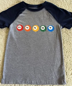 Dave Matthews Band DMB 27 34 36 40 41 Pool Balls Raglan Short Sleeve Shirt 4T - Picture 1 of 6