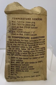 712-2D Westburg Temperature Sender - Imagen 1 de 2
