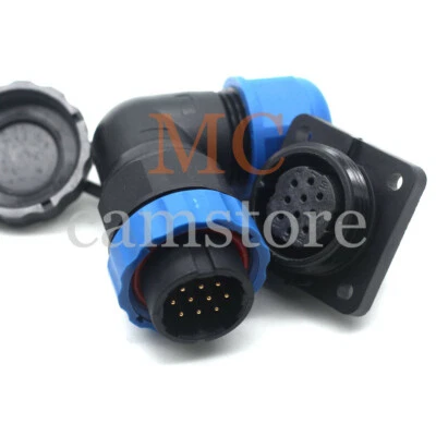 SD20 20mm 10Pin Electrical Cable Power Connector,IP68 Waterproof Wire Connector - Image 1 of 4