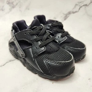 Nike Huarache Run Triple schwarz Turnschuhe Schuhe Kleinkind Todder Jungen 7 704950-016 - Bild 1 von 8