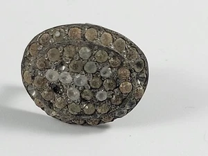 Vintage Antique 1922 Button Cover Rhinestone Pat Pending FOR REPAIR signed FNCO - Picture 1 of 5