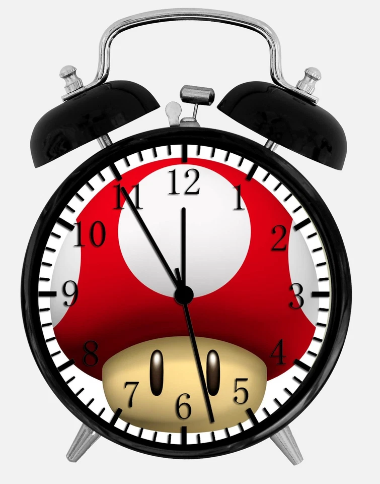 Reloj Despertador Escritorio Super Mario Setas 3.75" Decoración Hogar u Oficina W126 Bonito Regalo Foto 1 de 1