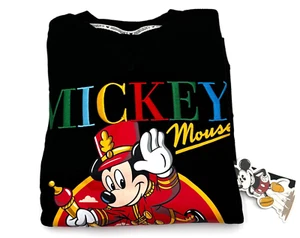 Disney Mickey Mouse Big Kids Black Sweatshirt Pullover Crewneck Unisex Small 7/8 - Picture 1 of 11