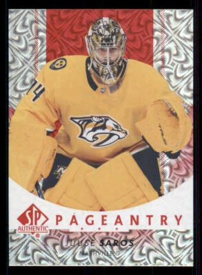 2022-23 SP Authentic Pageantry Red #P21 Juuse Saros - Image 1 of 2