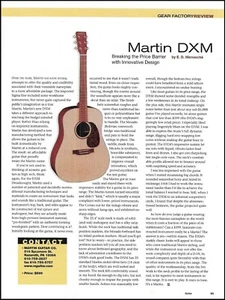 Martin DXM Acoustic + Epiphone Sheraton II E-Gitarre Rezension Artikel Druck - Bild 1 von 4