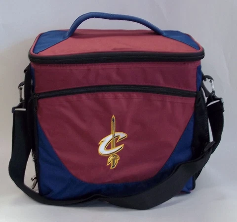 Cleveland Cavaliers Team Logo 24 Can Cooler With Front Zipper Pocket Cover