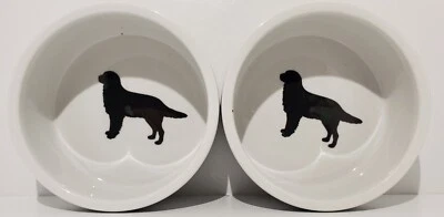 Plato Cuenco Perro Marca Spot Cerámica 4 1/2" Diámetro Diseño Blanco y Negro  Foto 1 de 3