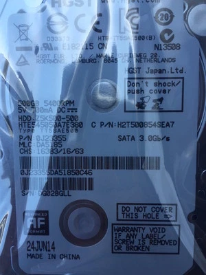*New* Hitachi HTE545050A7E380 (0J23355) 500GB, 5400RPM, 2.5" Internal SATA HDD - Image 1 of 4