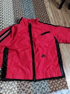 VINTAGE Nike Air Zip Windbreaker Jacket Toddler Size 6 Red Zipper Pocket - Picture 1 of 4