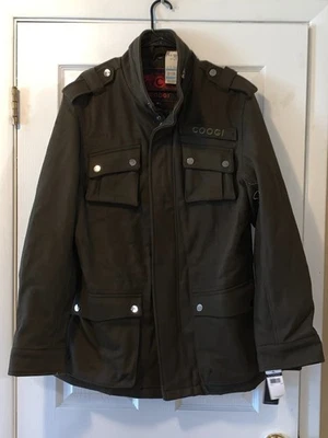 CHAQUETA COOGI HOMBRE SUAVE VERDE OLIVA OSCURO XL NUEVA CON ETIQUETAS Foto 1 de 4