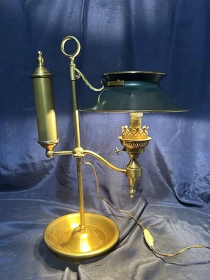 Ancienne lampe Quinquet électrifiée - Très bon état - Fonctionne - Photo 1/4