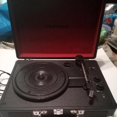 Crosley CR8005G-BK Cruiser Premier Vinyl Record Player with Speakers  - Image 1 of 4