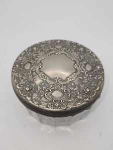 Vintage verziertes versilbertes Stück Deckel und Schale - Bild 1 von 3