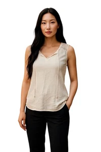 (F-168) Top donna Coft & Barrow maniche corte taglia S colore beige  - Foto 1 di 6
