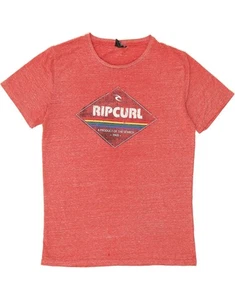 RIP CURL Maglietta Uomo Grafica Top XL Rosso Maculato CA10 - Foto 1 di 3